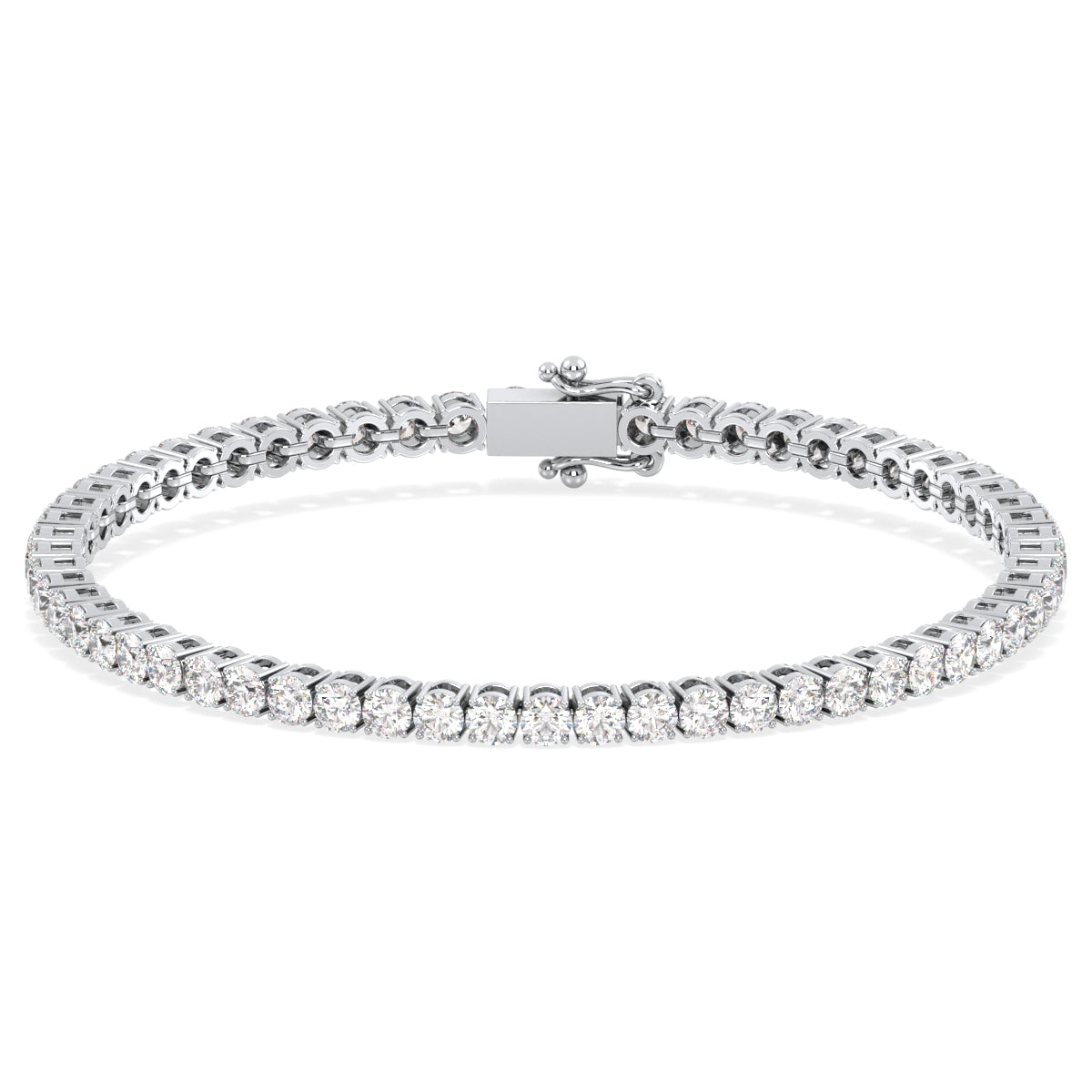 THEODORA ROUND CUT DIAMOND TENNIS BRACELET