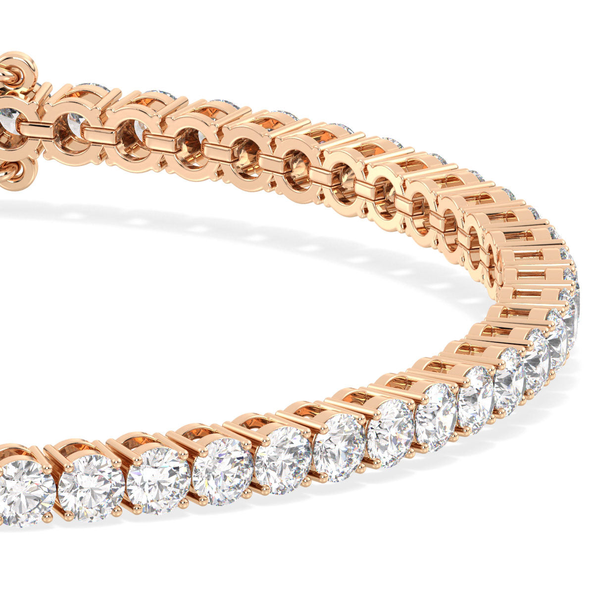 THEODORA ROUND CUT DIAMOND TENNIS BRACELET