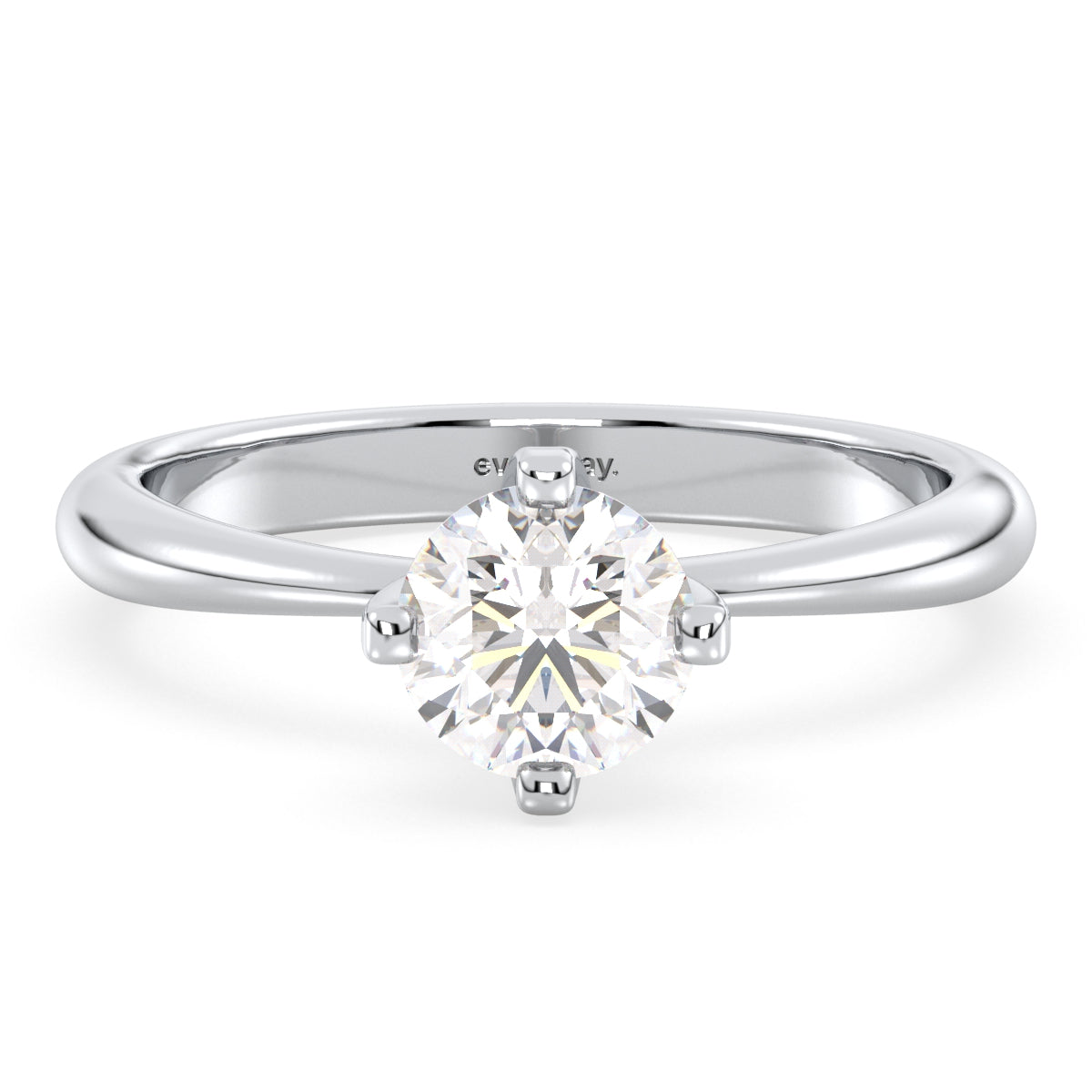 SOPHIA ROUND CUT DIAMOND SOLITAIRE RING, GOLD