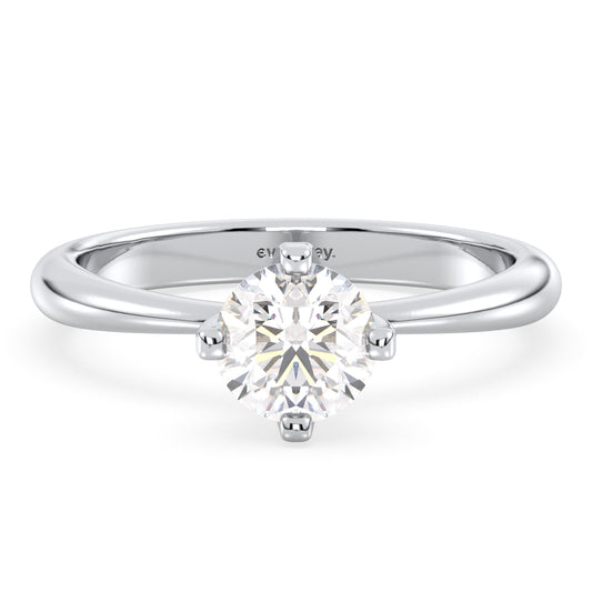 SOPHIA ROUND CUT DIAMOND SOLITAIRE RING, GOLD