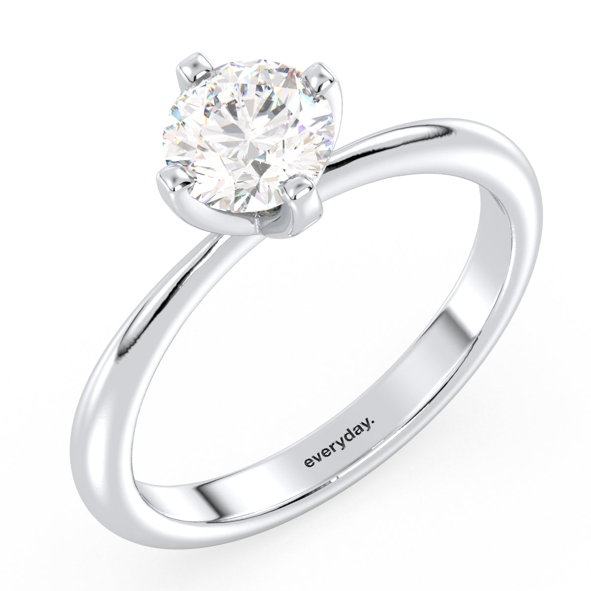 SOPHIA ROUND CUT DIAMOND SOLITAIRE RING, GOLD