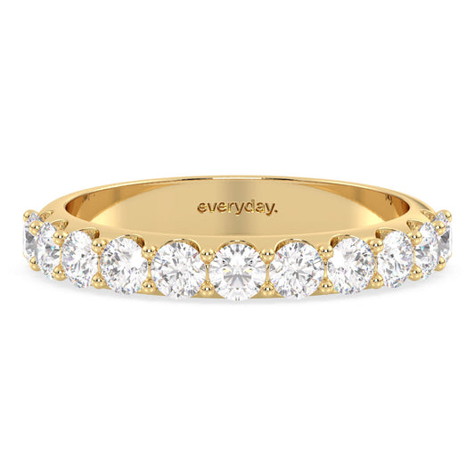 ROSE HALF ETERNITY RING, GOLD