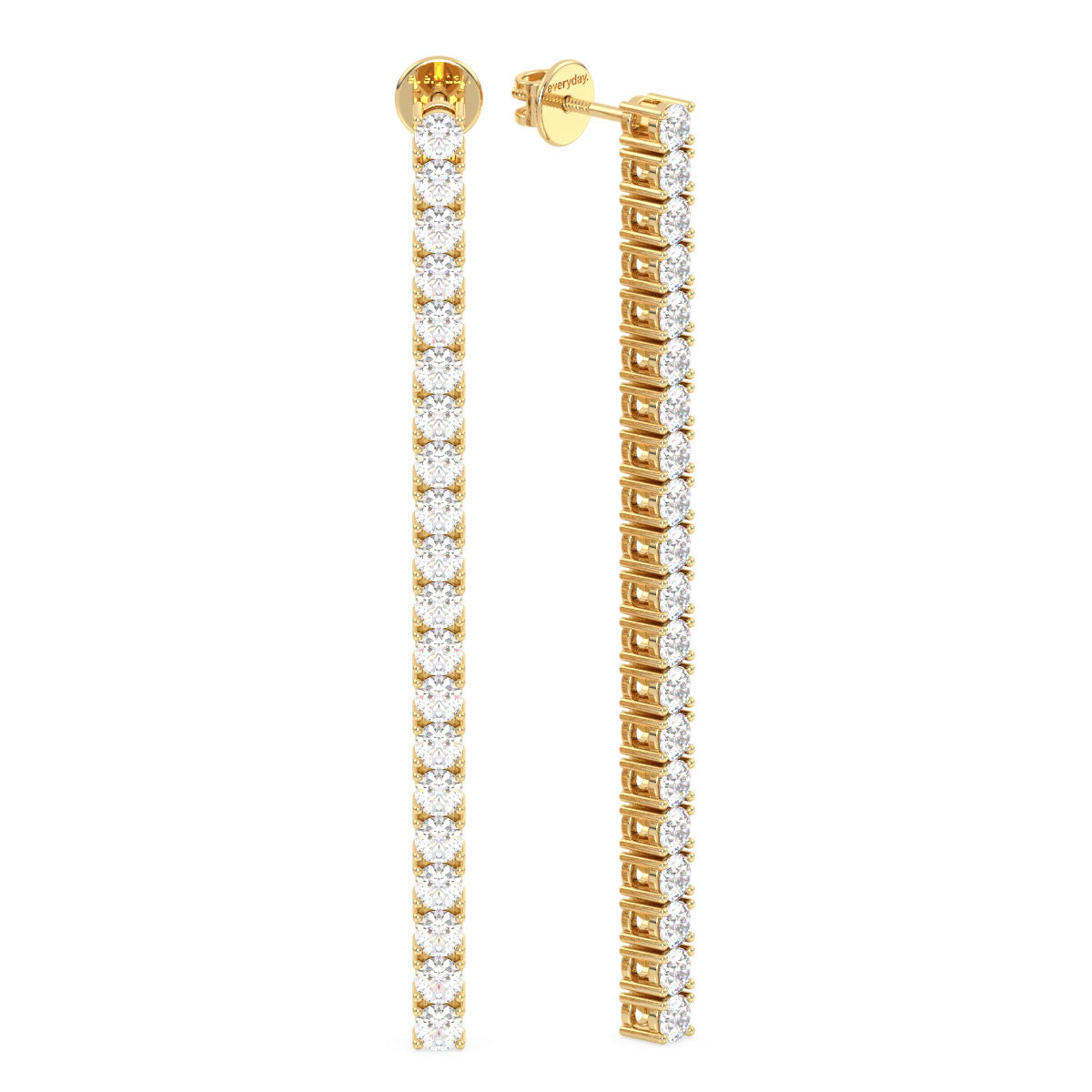 THEODORA TENNIS EARRINGS, GOLD