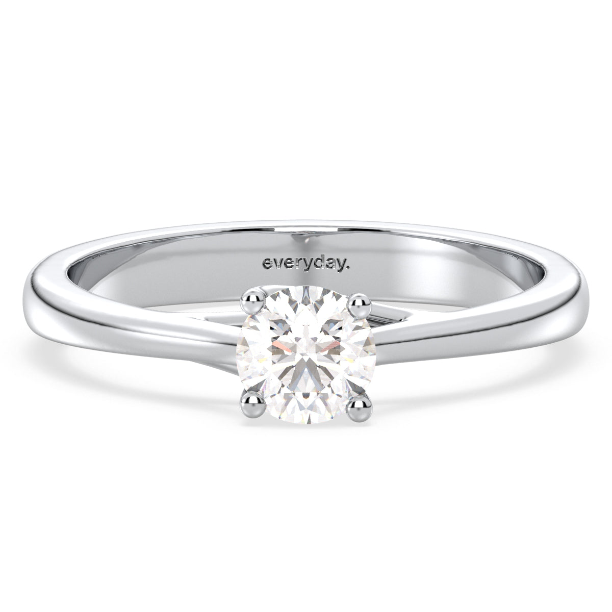 SOPHIA ELEGANT SET ROUND CUT SOLITAIRE RING, GOLD