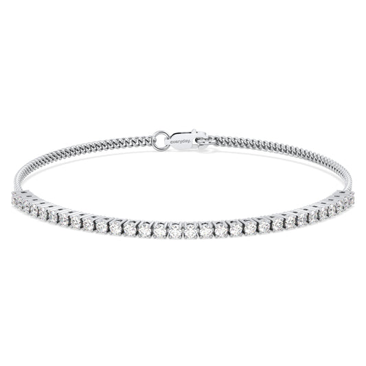 THEODORA ROUND CUT HALF TENNIS BRACELET