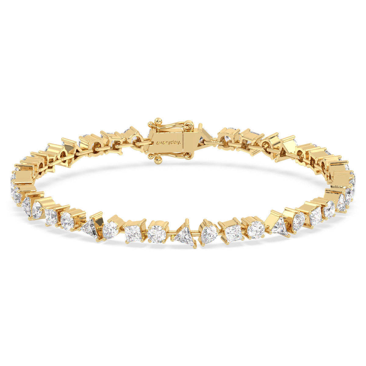 THEODORA MULTI CUT TENNIS BRACELET, GOLD