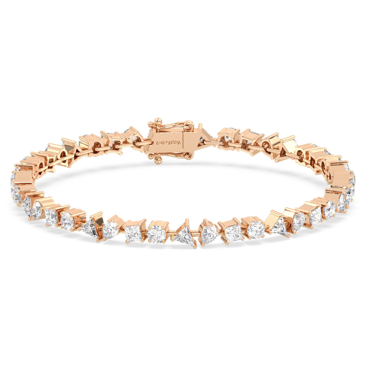 THEODORA MULTI CUT TENNIS BRACELET, GOLD