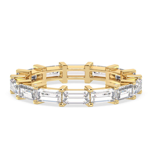 THEA BAGUETTE CUT DIAMOND ETERNITY RING, GOLD