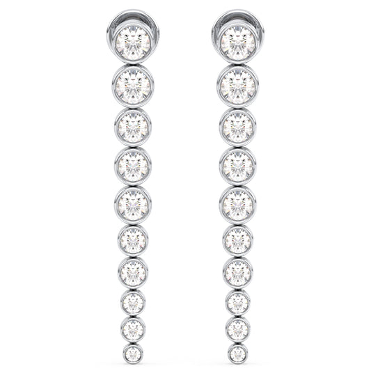 SOPHIA BEZEL SET ROUND CUT DIAMOND DROPS, GOLD