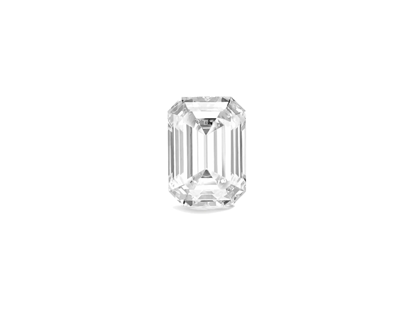 LOOSE SINGLE EMERALD CUT LAB-GROWN SOLITAIRE