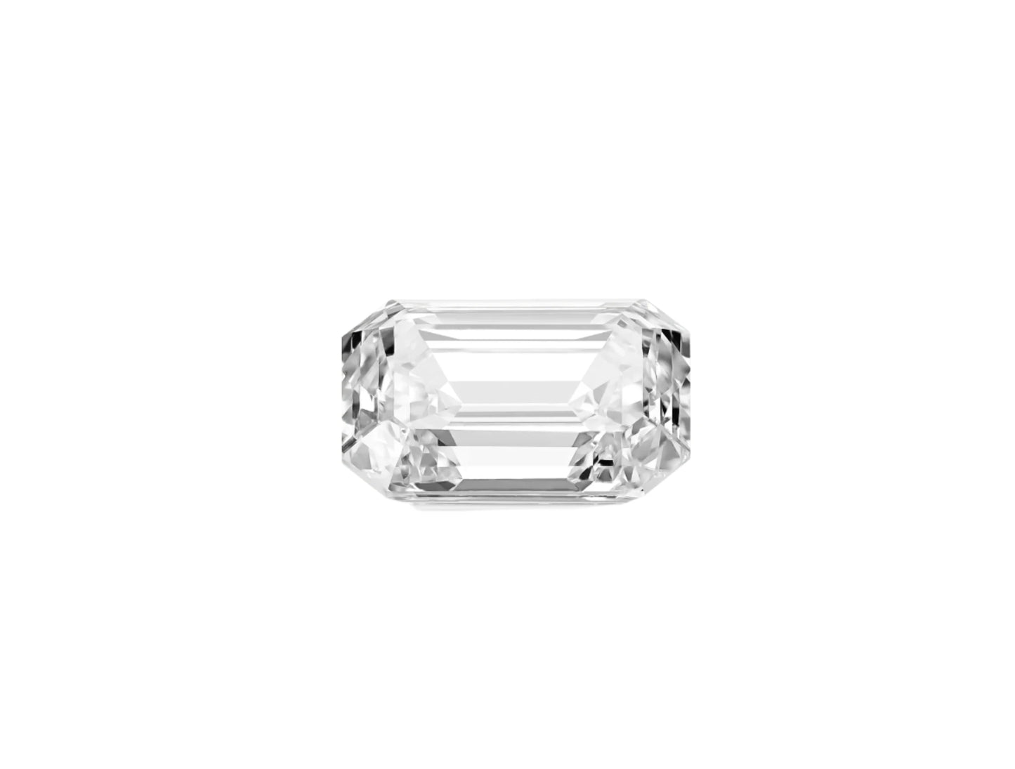 LOOSE SINGLE EMERALD CUT LAB-GROWN SOLITAIRE