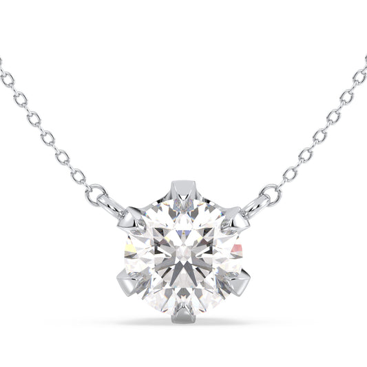 SOPHIA ROUND CUT SOLITAIRE, RIVIÈRE NECKLET, GOLD