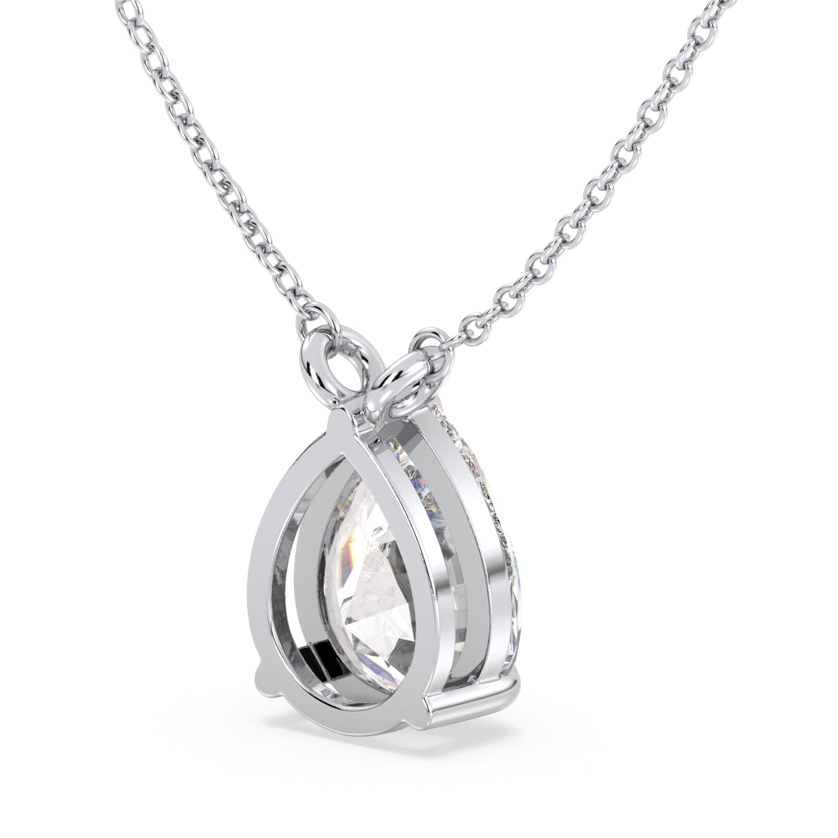 MARGUERITE PEAR CUT SOLITAIRE, RIVIÈRE NECKLET, GOLD