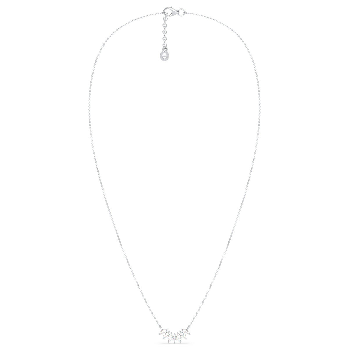 LILETTA MARQUISE CUT DIAMONDS NECKLET, GOLD