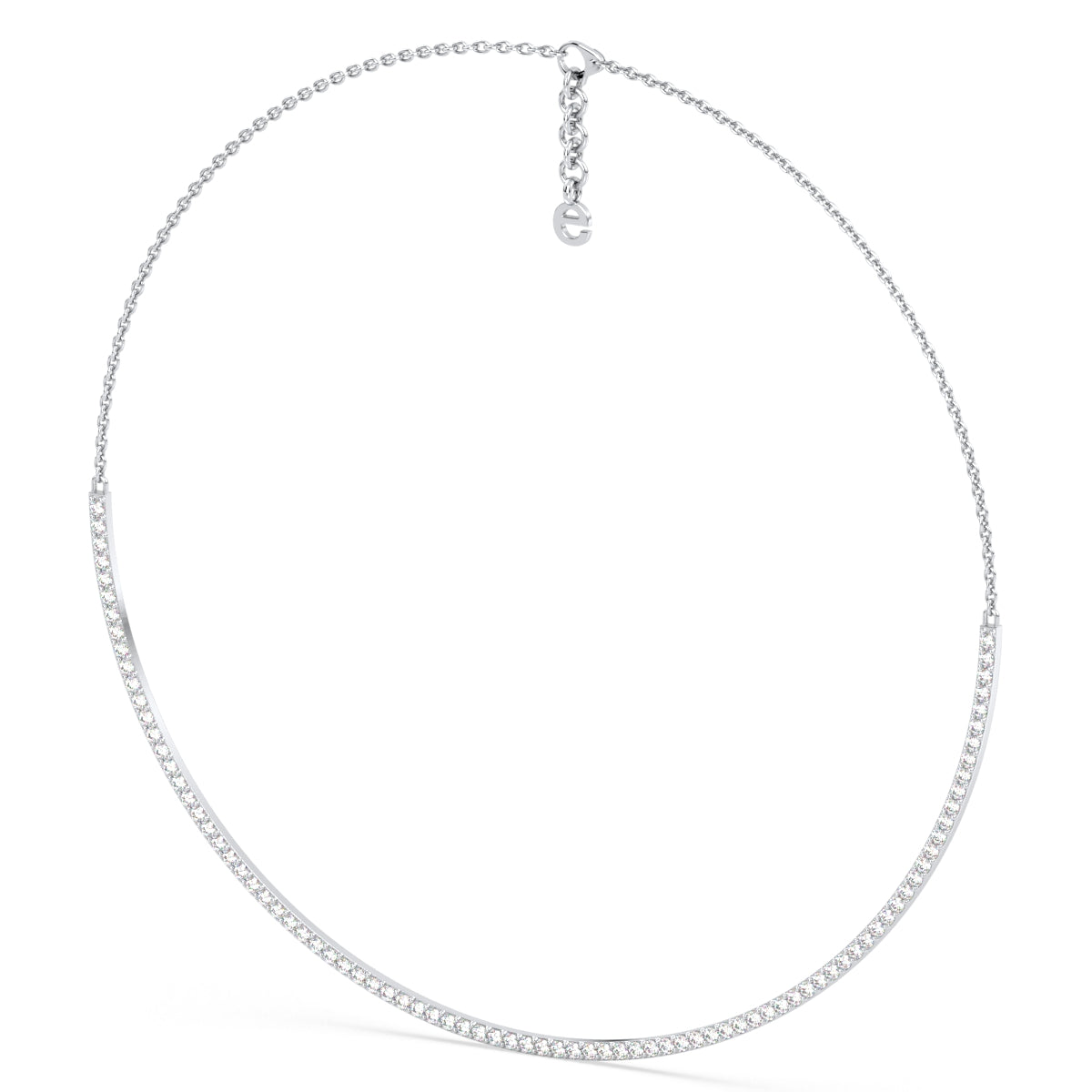 SOPHIA ROUND CUT DIAMOND RIVIERE NECKLACE, GOLD