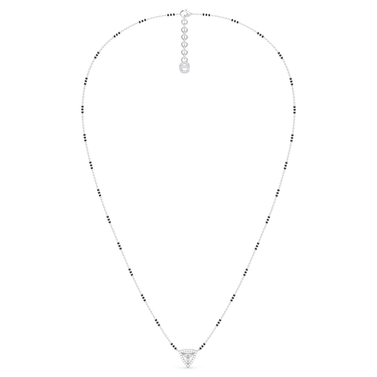 DAMAS HALO TRILLION CUT DIAMOND MANGALSUTRA, GOLD