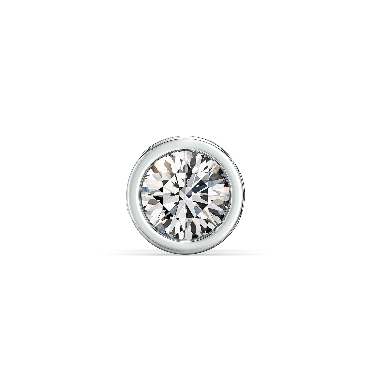 SOPHIA BEZEL SET ROUND CUT DIAMOND NOSE PIN, GOLD