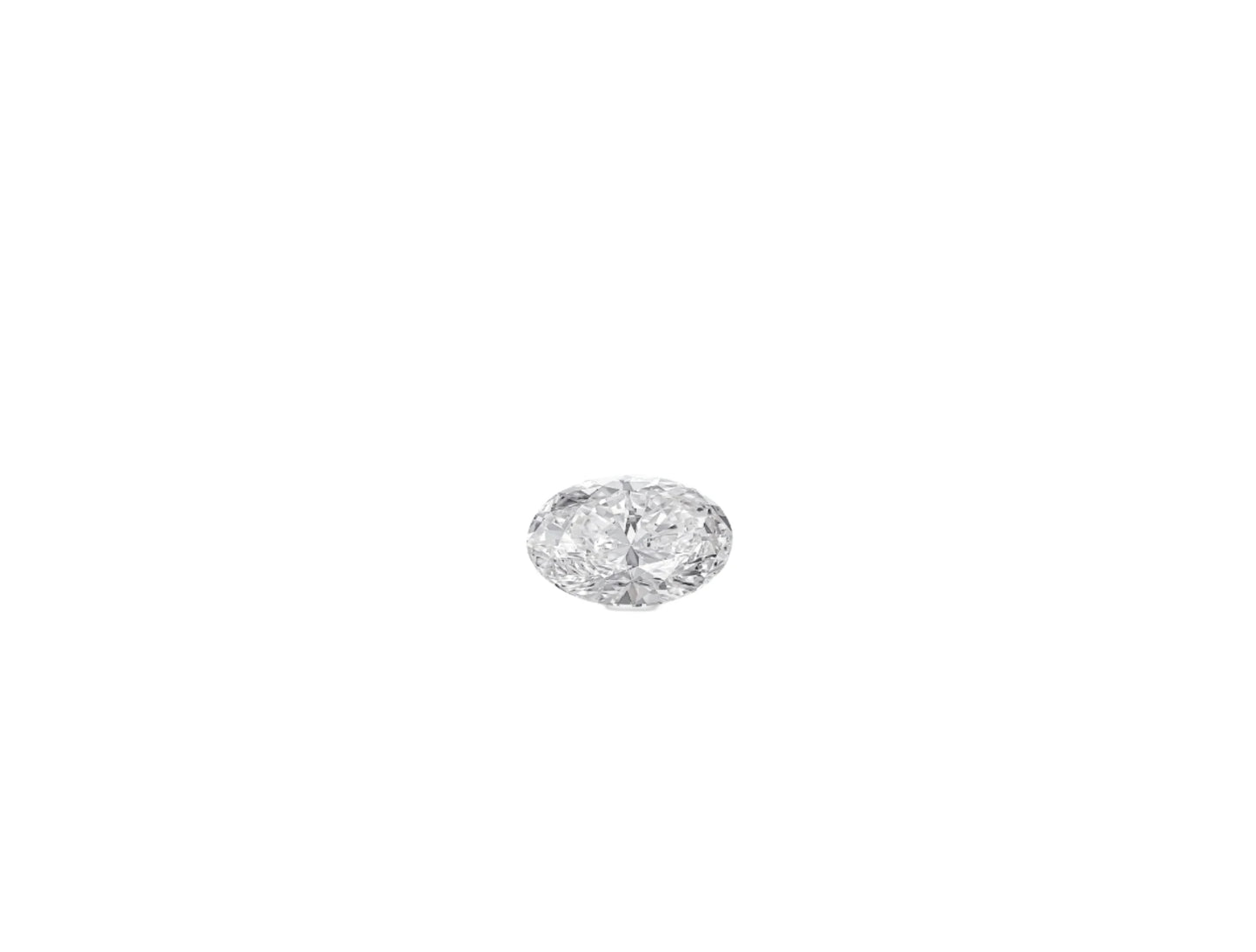 LOOSE SINGLE OVAL CUT LAB GROWN SOLITAIRE