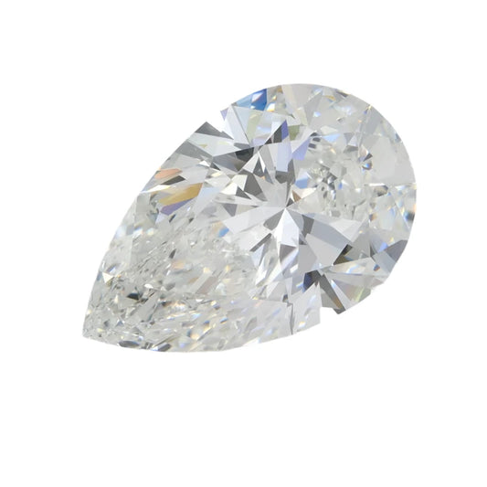 LOOSE SINGLE PEAR CUT LAB-GROWN SOLITAIRE