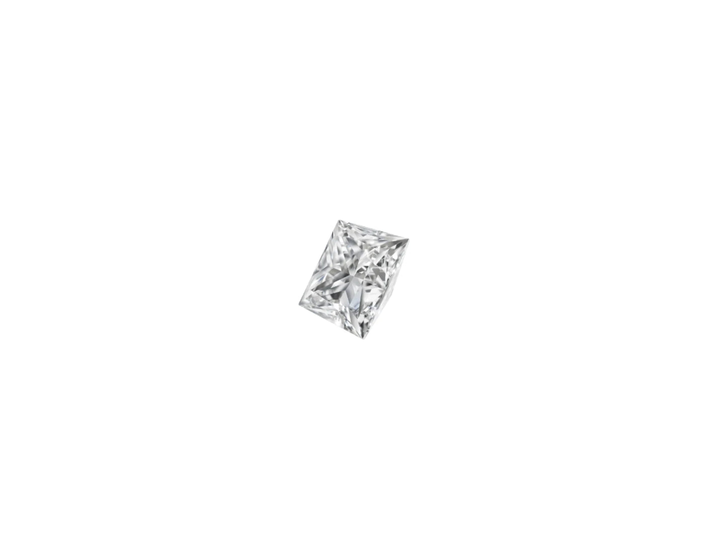 LOOSE SINGLE PRINCESS CUT LAB GROWN SOLITAIRE